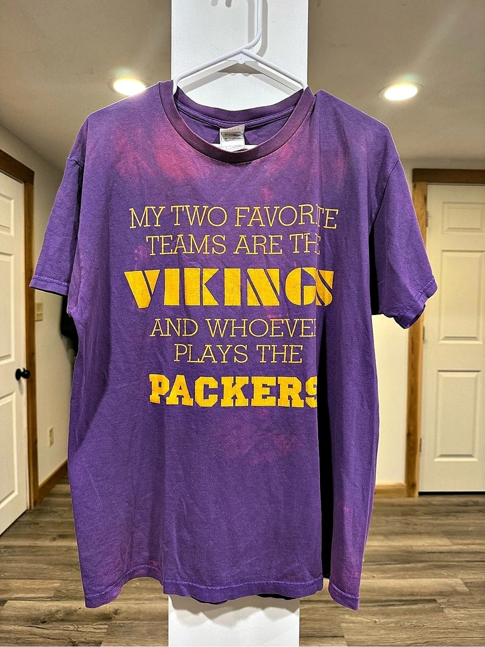 Fruit of the Loom Purple Graphic Tee Size Large